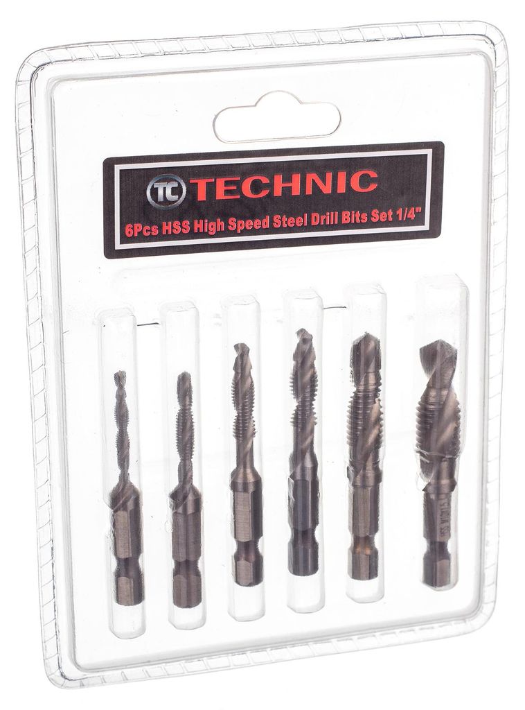 Gewindebohrer und Gewindebohrer für Metall und Holz HSS Set 6-teilig M3-M10