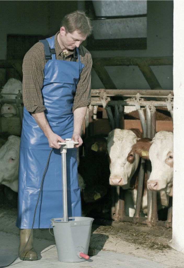Kerbl Melk- und Waschschürze blau 80 x 120