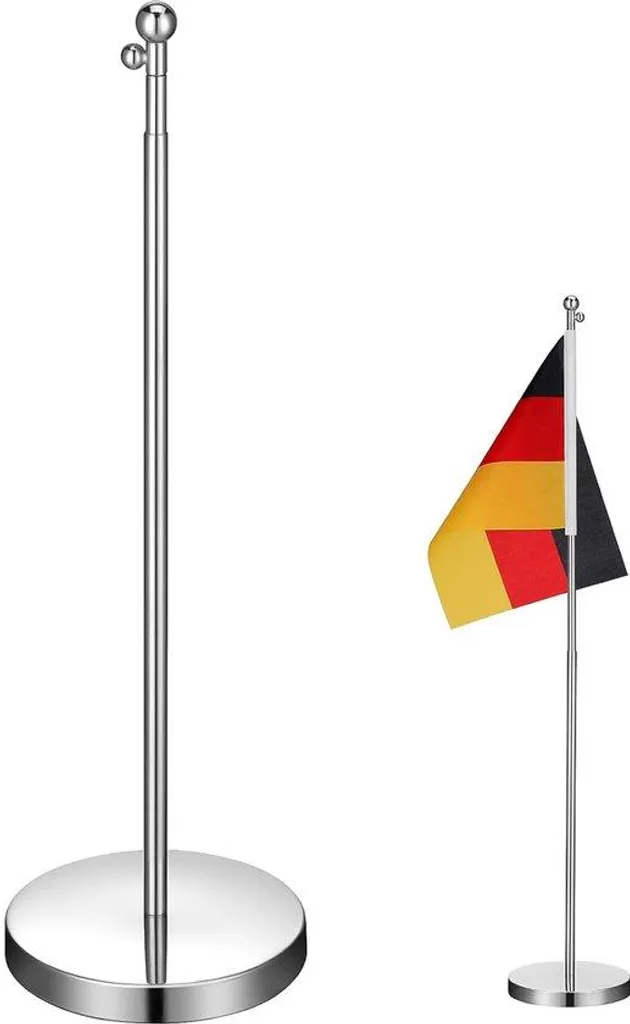 Support de drapeau robuste anti-vent inox fixation murale haute tenue