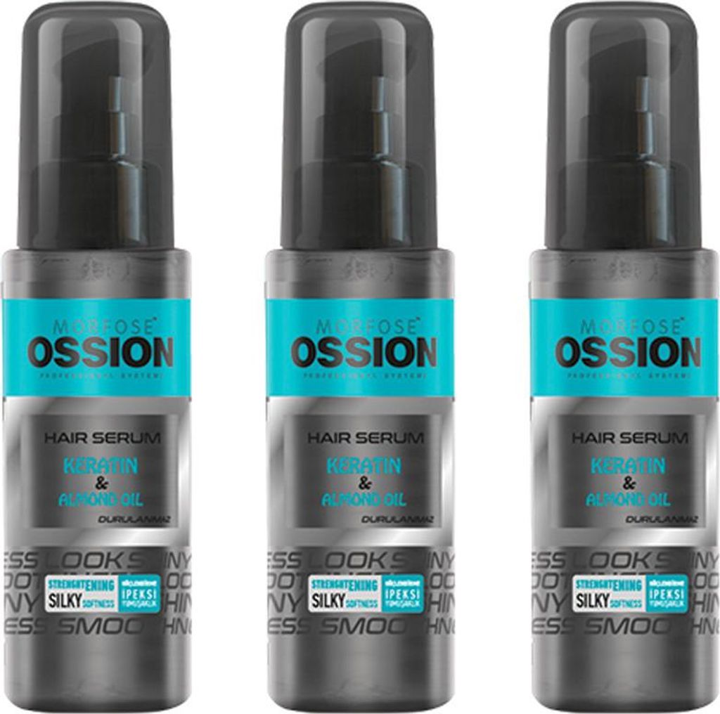 Ossion Keratin & Mandelöl Haarserum 3x75 ml