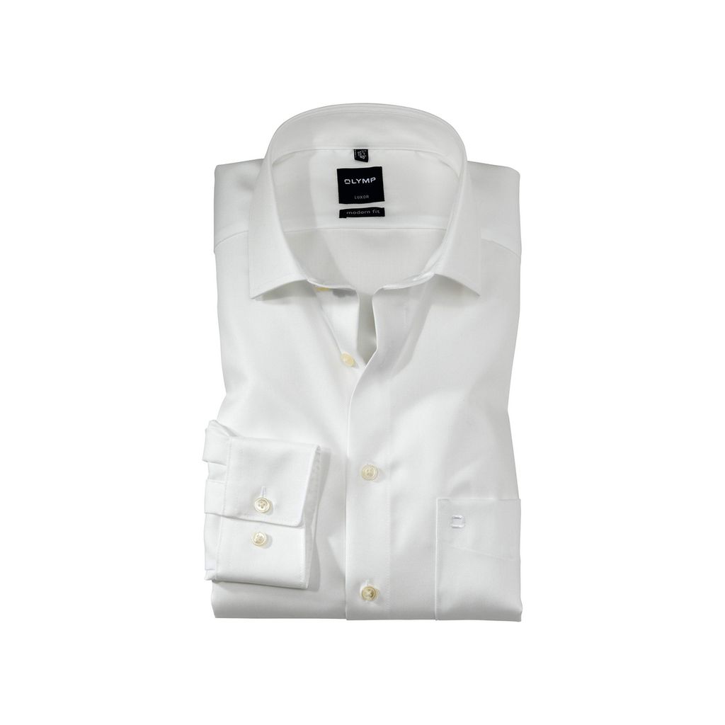 Olymp Business-Hemd Luxor Modern Fit weiß 100% Baumwolle