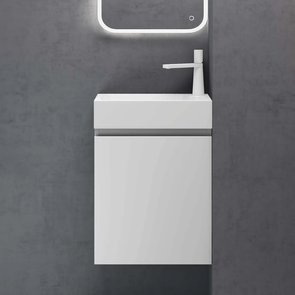 Offerta Mobile Bagno doporro Pisa02 46x26x63cm Bianco Opaco Premium