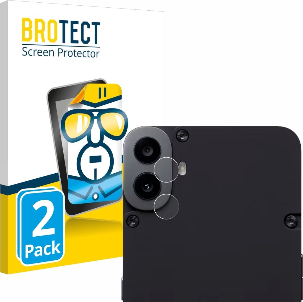 2x Für Nothing CMF Phone 1 (NUR Kameraschutz) Schutzfolie BROTECT Displayschutz Display Schutz Folie Klar Transparent