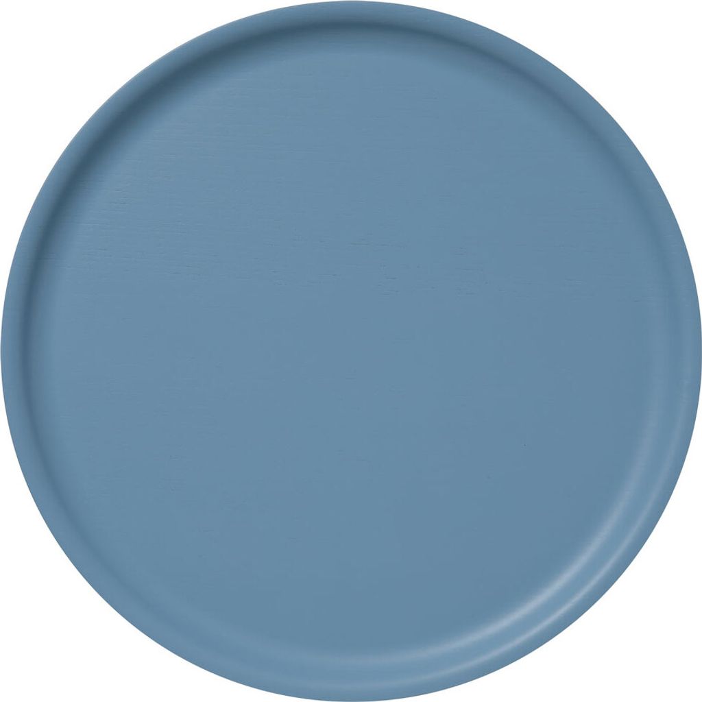Bengt & Lotta - B & L Wood Tablett rund, 35 cm, Hellblau