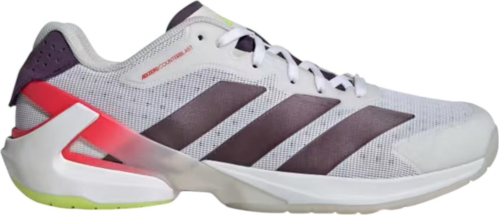 Adidas Adizero Counterblast Indoor Volleyball Handball Hallenschuhe Sportschuhe grau/lila/weiss JH5156, Schuhgröße:43 1/3 EU