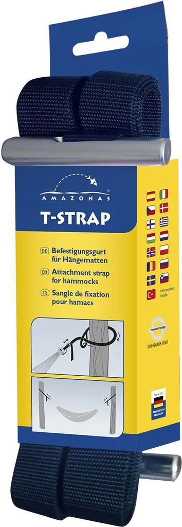 AMAZONAS Suspension T-Strap pour hamac avec sangle de fixation 2m - 17