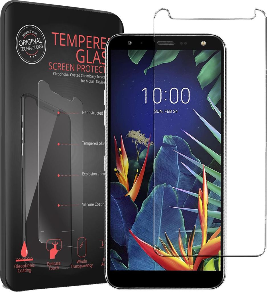 2x Panzerglas für LG K40 Glas Folie Displayschutz Schutzfolie