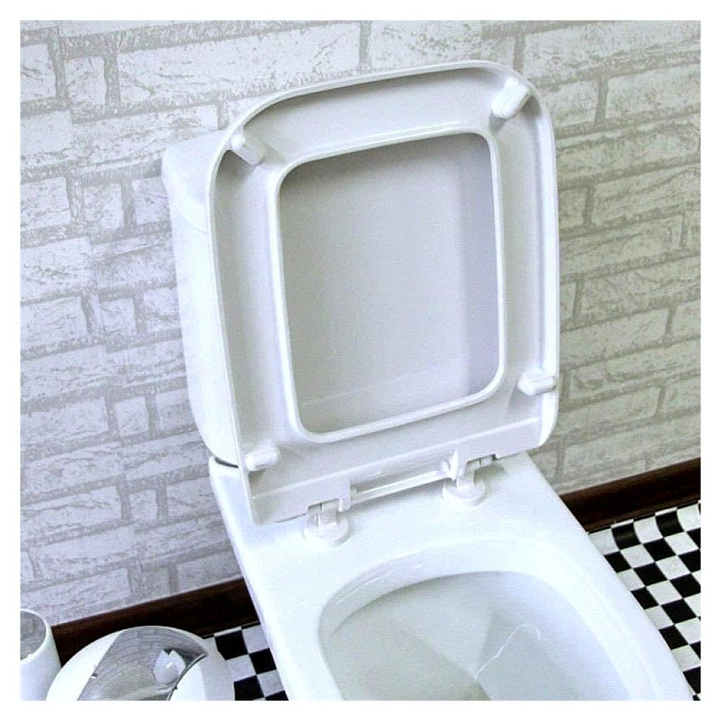 Quadratischer Toilettensitz aus Harnstoffformaldehydharz