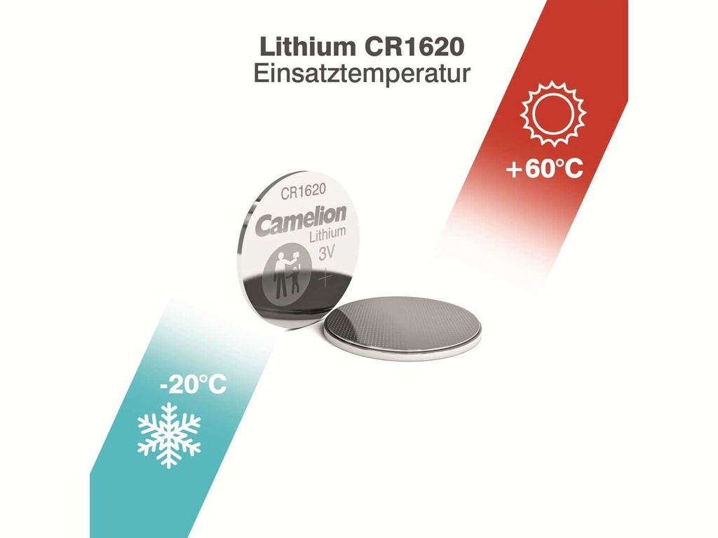 Camelion - CR1620 Knopfzelle Lithium (5) Produktbild 8