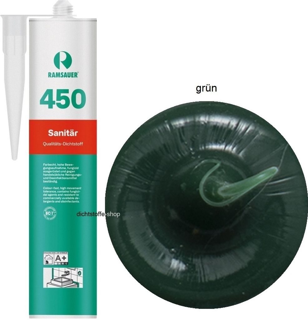 Ramsauer 450 Sanitär 1K Silikon Dichtstoff 310ml Kartusche Produktbild 