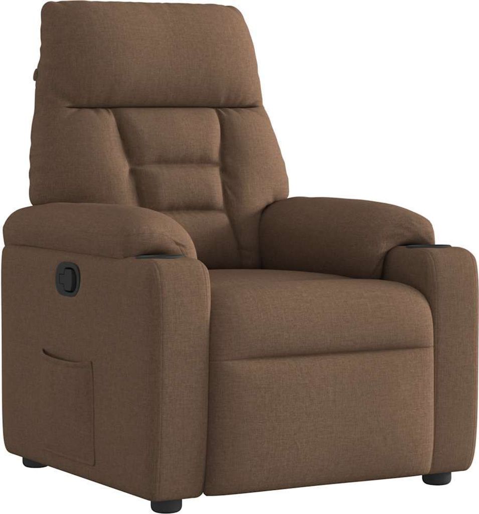 Relaxsessel Braun Stoff