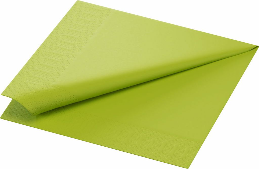 4x Zelltuchservietten 40 x 40 cm 3-lagig 1/4 Falz kiwi | Packung (250 Stück)