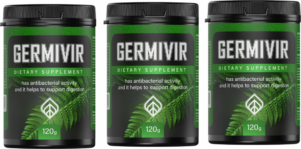 3x Germivir Premium - Integratore alimentare, naturale 120g Immagine del prodotto 