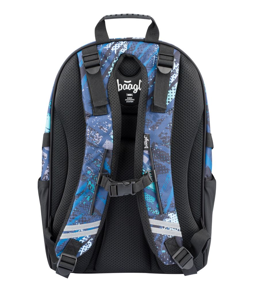 Baagl Schulrucksack für Jungen Teenager - Skateboard Produktbild 12