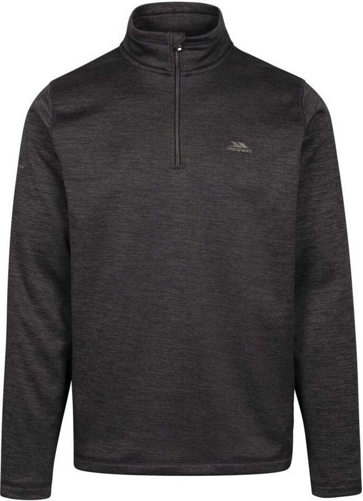 Trespass Frimley Fleece Mit Halbem Reißverschluss Schwarz L Mann Schwarz L