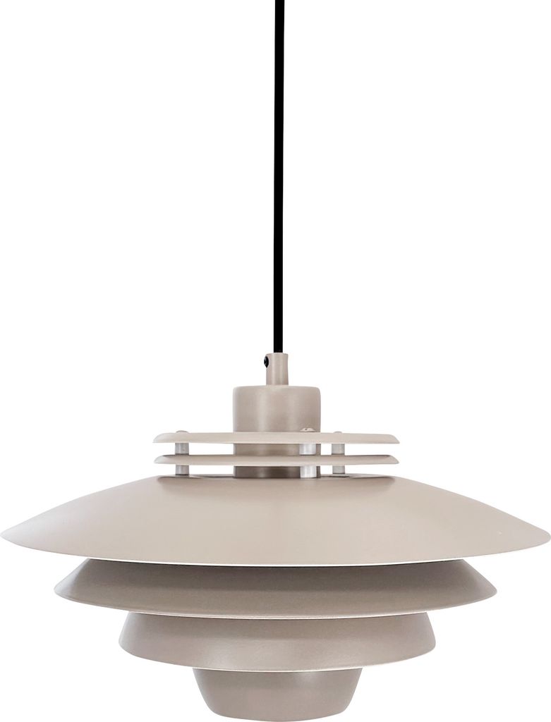 Pendelleuchte LED, Hängelampe, Deckenlampe Pendel, Pendellampe Esstisch, Pendelleuchte für Wohnzimmer, Skandinavische Design, Ejka klein beige