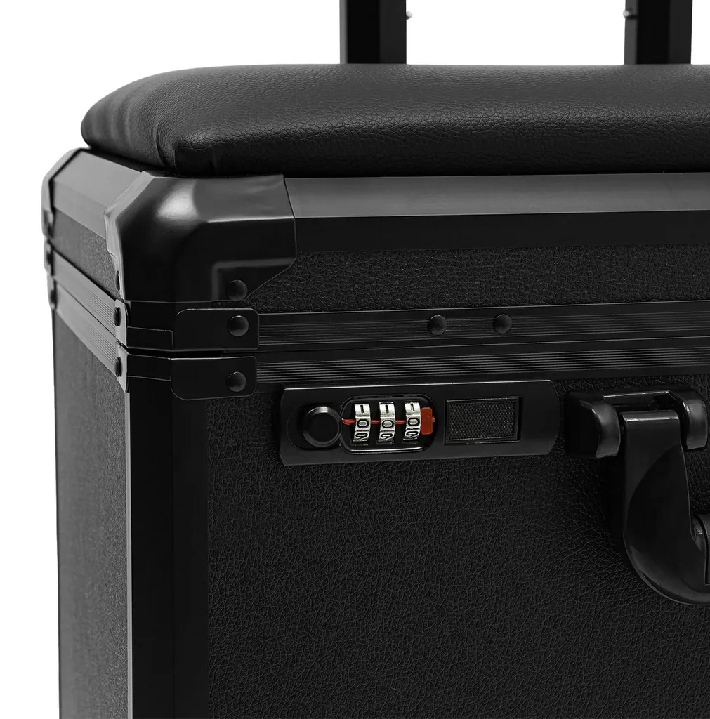 Mallette maquillage portable en ABS rigide avec poignées ergonomiques