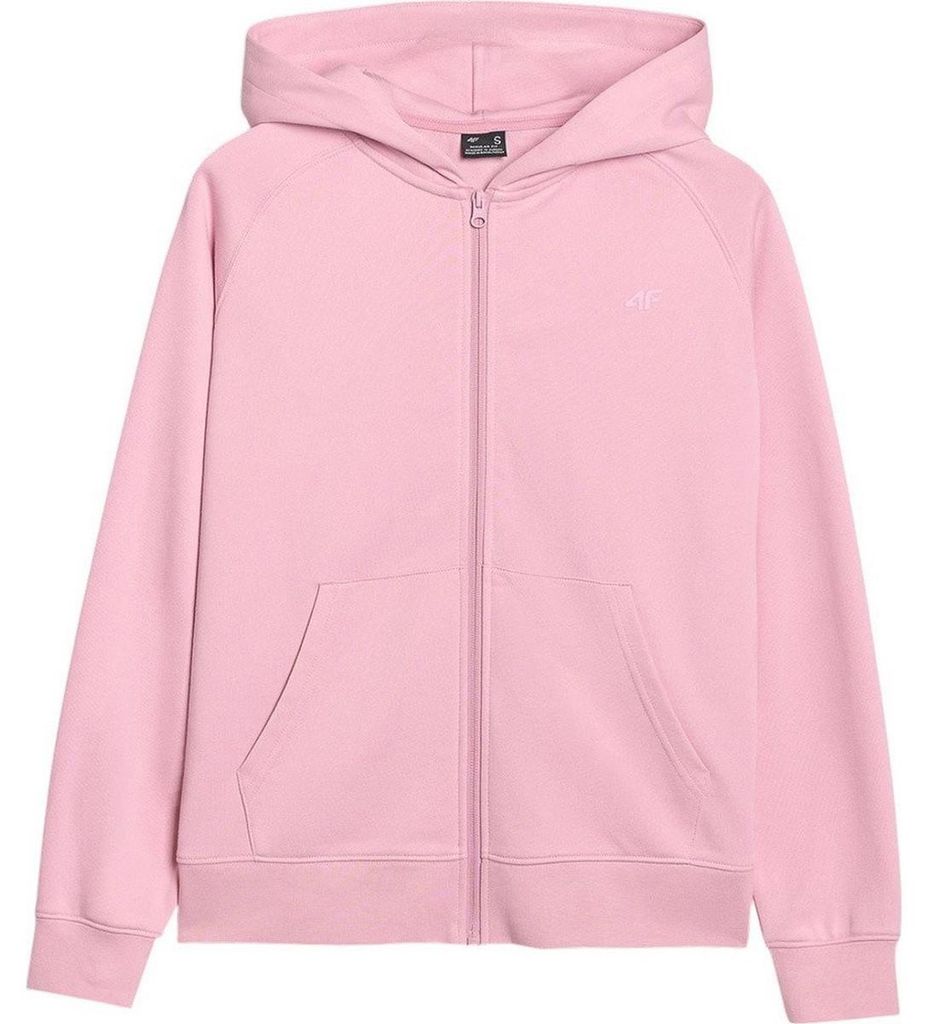 4F - "F1763" Hoodie mit durchgehendem Reißverschluss für Damen PP5501 (S) (Pink)