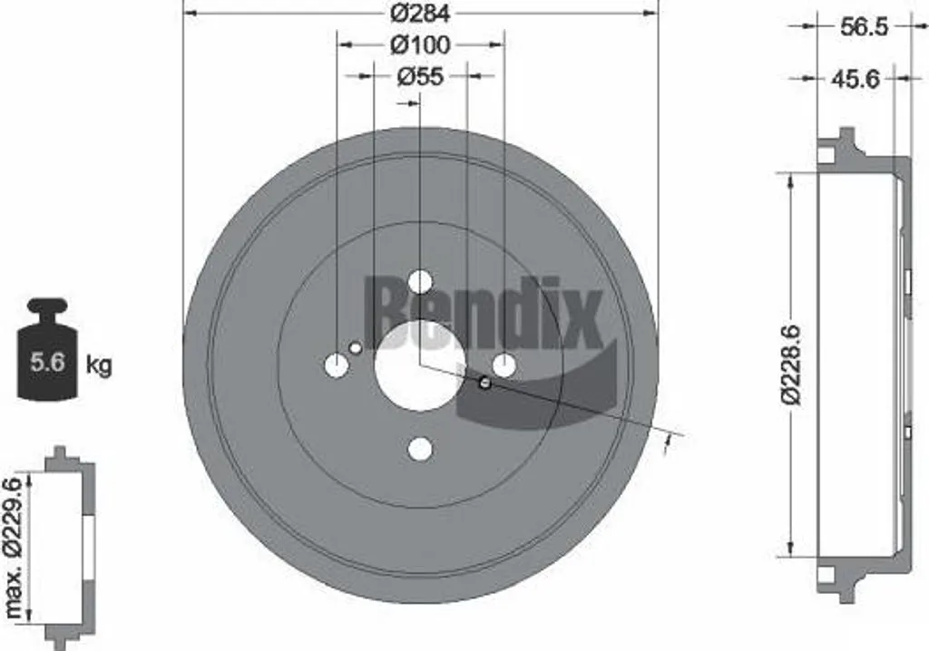 Remplacer tambour de frein Toyota Yaris avec BENDIX BDM1124 OE