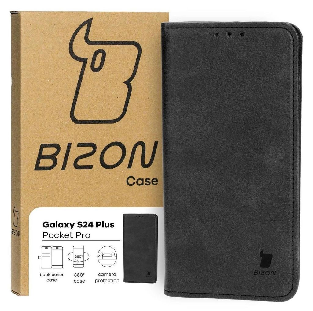 Bizon Case Pocket Pro Samsung Galaxy S24 Plus schwarz