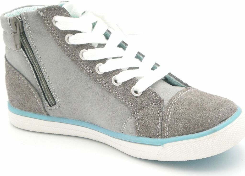 Mädchen Sneaker grau türkis INDIGO von Größe 31 bis 36 Produktbild 