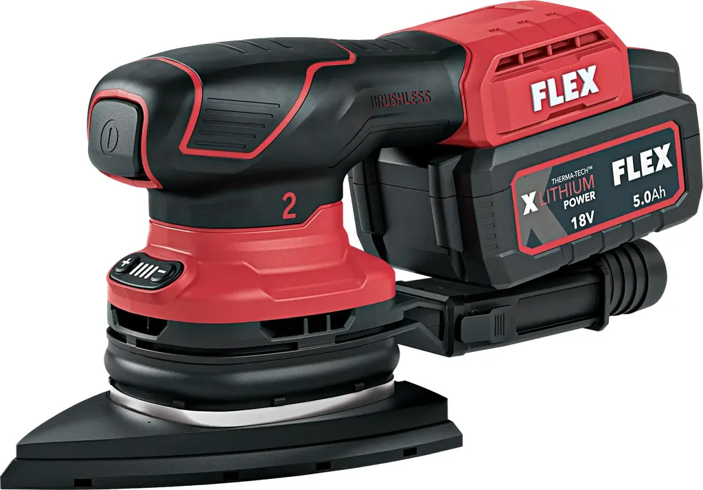 Ponceuse vibrante triangulaire 18V FLEX avec régulation de vitesse - 10