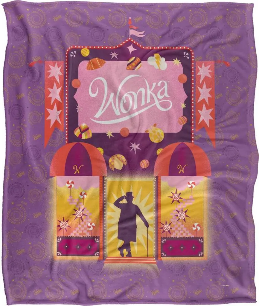 Couverture Wonka pour Soirée Cinéma TV19064 Plaid Chaud et Coloré