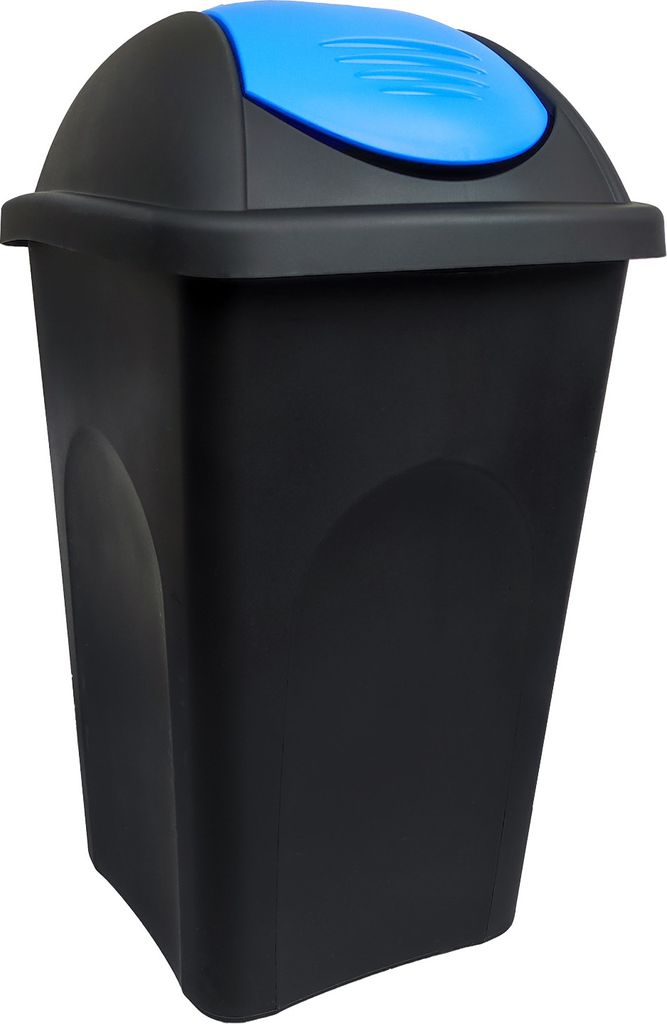 koš odp.výklop.MULTIPAT 60l čtverc.ČER/MO víko PH Obrázek produktu 