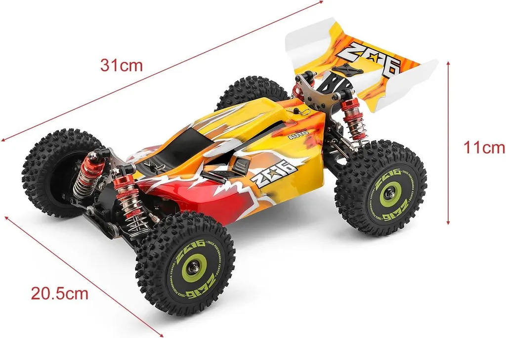 Voiture télécommandée de course rapide 4WD modèle de sport mécanique - 6