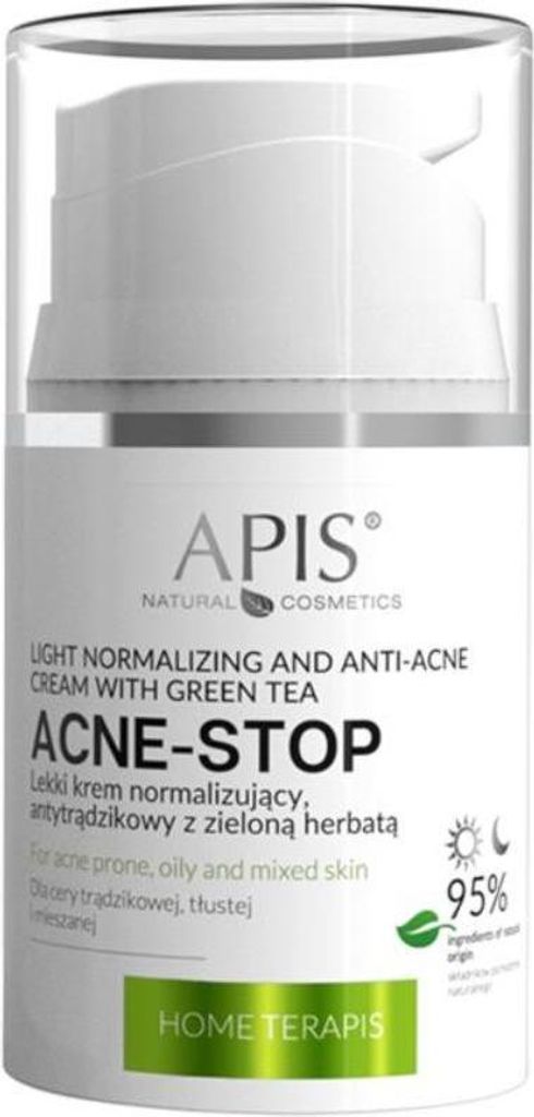 Apis | Normalisierende Antitranspirant Creme - 50 ml - Leichte Formel - Für fettige Haut - Gegen Akne