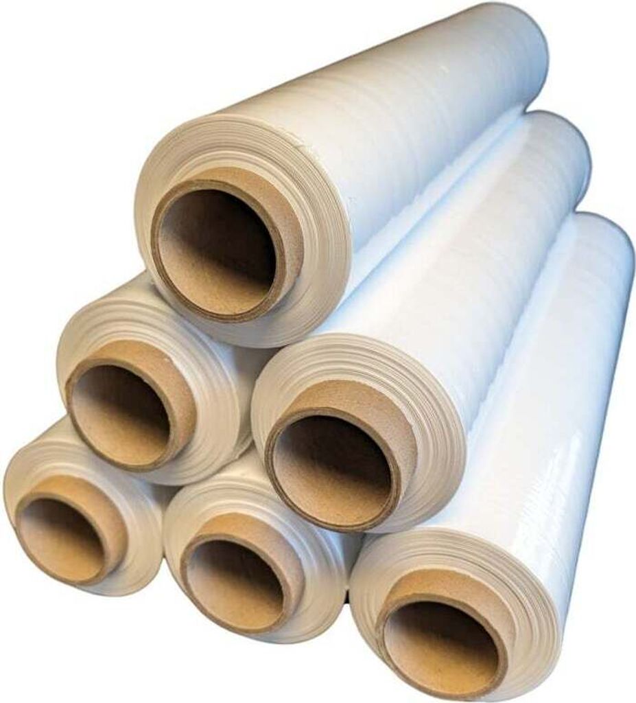 6 x Stretchfolie 50cm 2,5kg 23my weiß