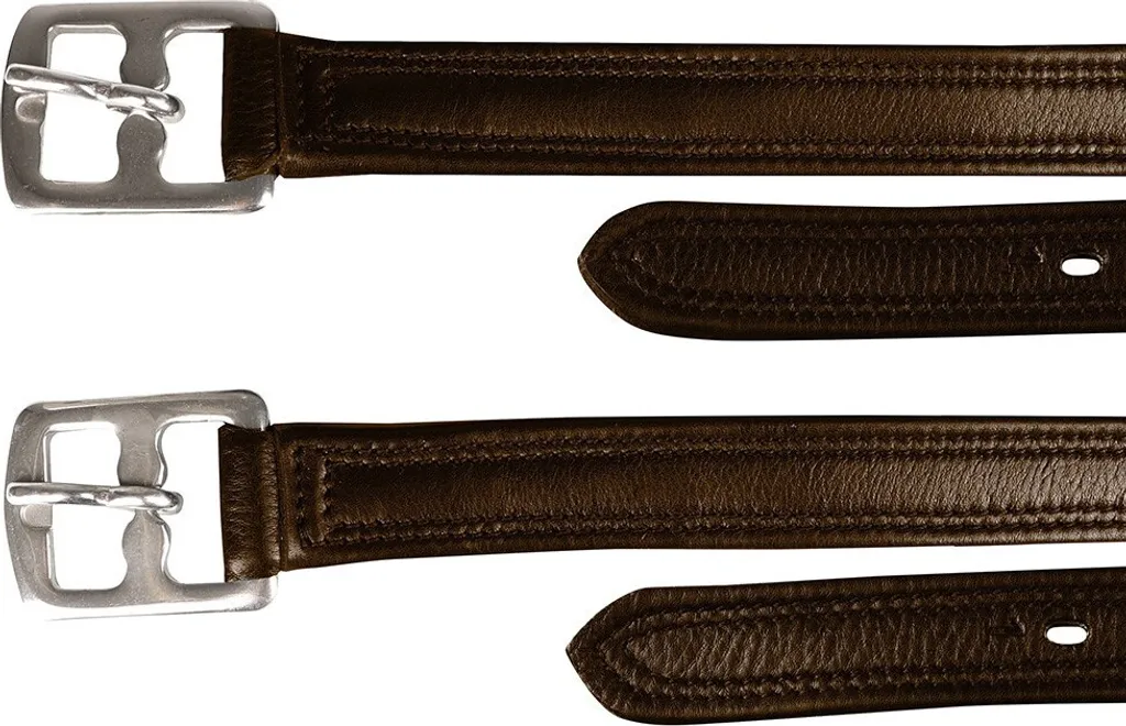 Étrivières en cuir marron 122 cm Hy BZ5318, équipement d'équitation