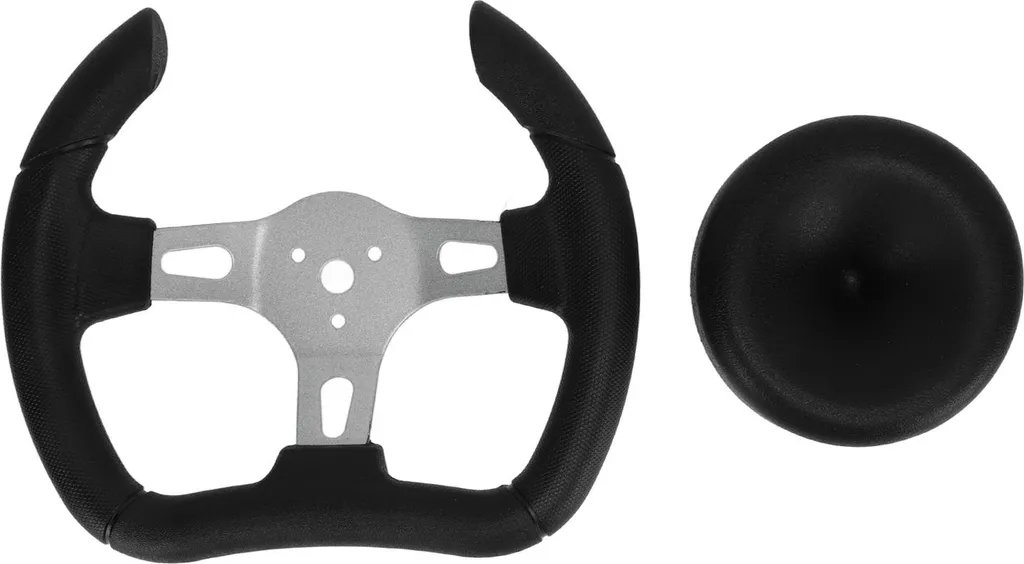 Volant de course 277 mm avec adaptateur 135 mm Noir en Polyuréthane