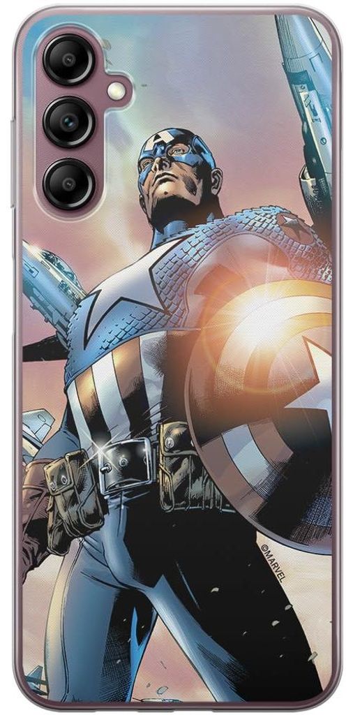 ERT GROUP Handyhülle für Samsung A14 4G/5G Original und offiziell Lizenziertes Marvel Muster Capitan America 015 optimal an die Form des Handy an...