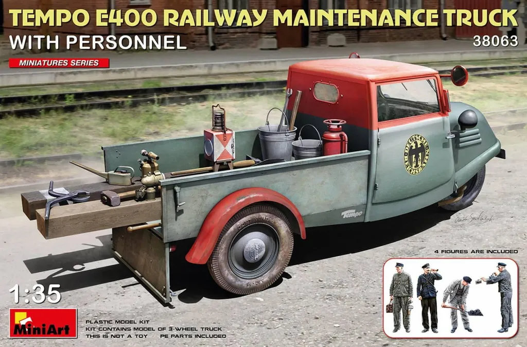 MiniArt Tempo E400 Wagon de Service avec Détails Intérieurs au 1:35