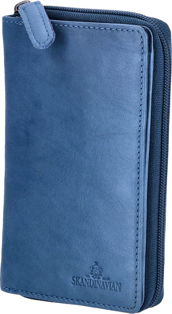 The Skandinavian Brand Damen Leder Geldbörse blau