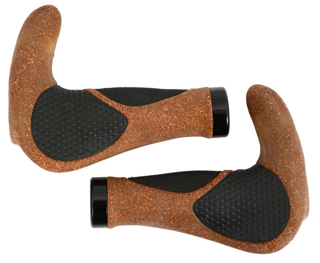 Poignées Guidon Vélo Confort Radon RG-02-BE pour Longues Distances