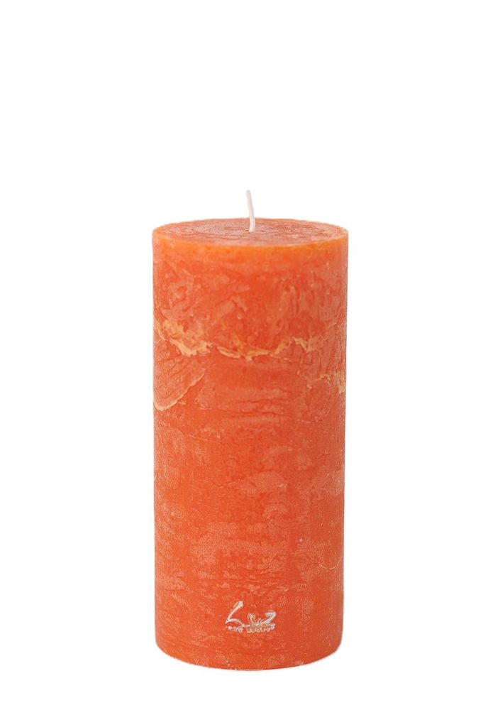 Rasteli Luz Your Kerze Zylinder Orange D 7cm H 15cm