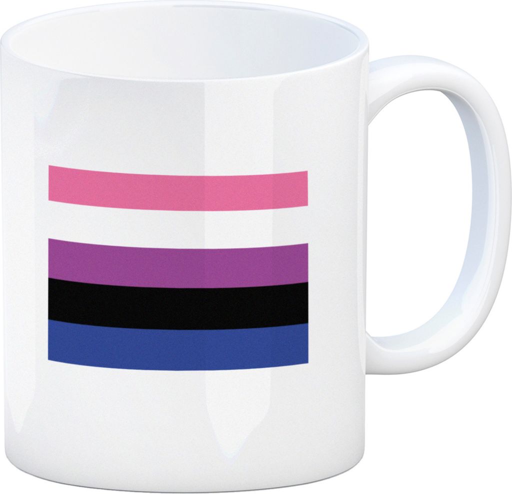 Gender fluid Flagge Gleichberechtigung Kaffeebecher