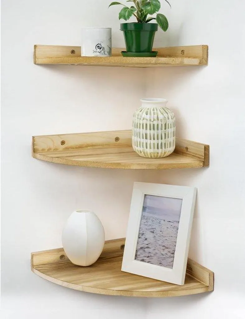 Bureau en bois massif robuste et compact - Épicéa naturel en lot de 3