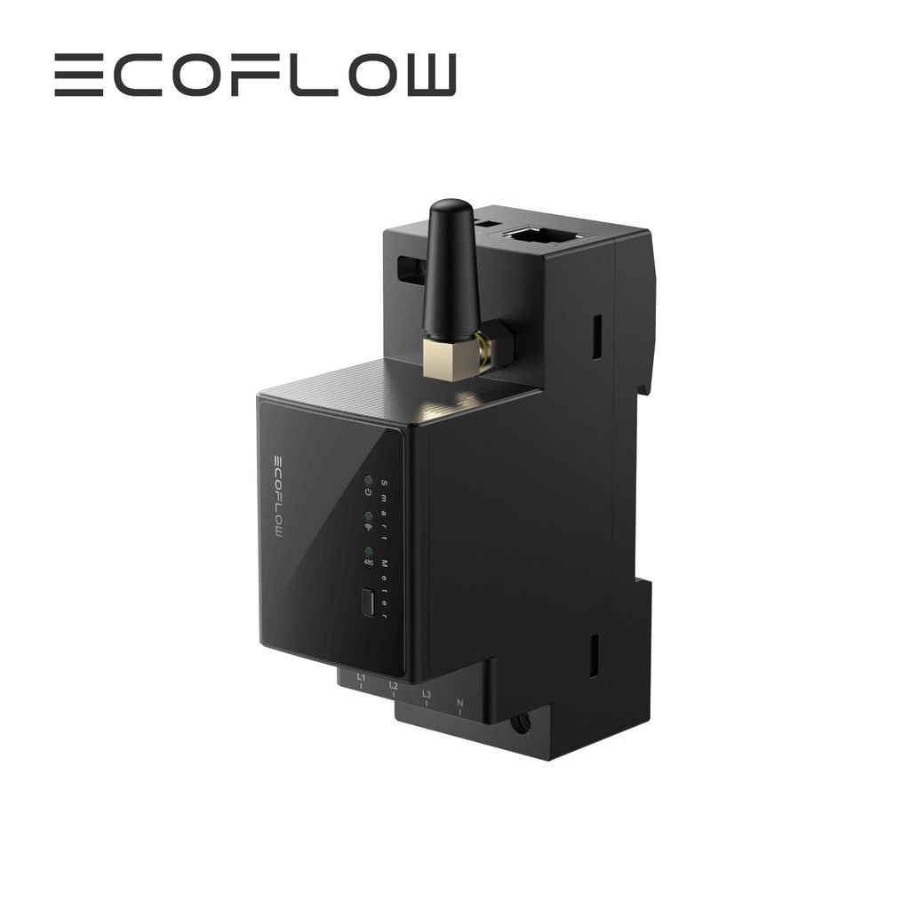 EcoFlow Smart Meter für Echtzeit-Stromverbrauch und Produktbild 