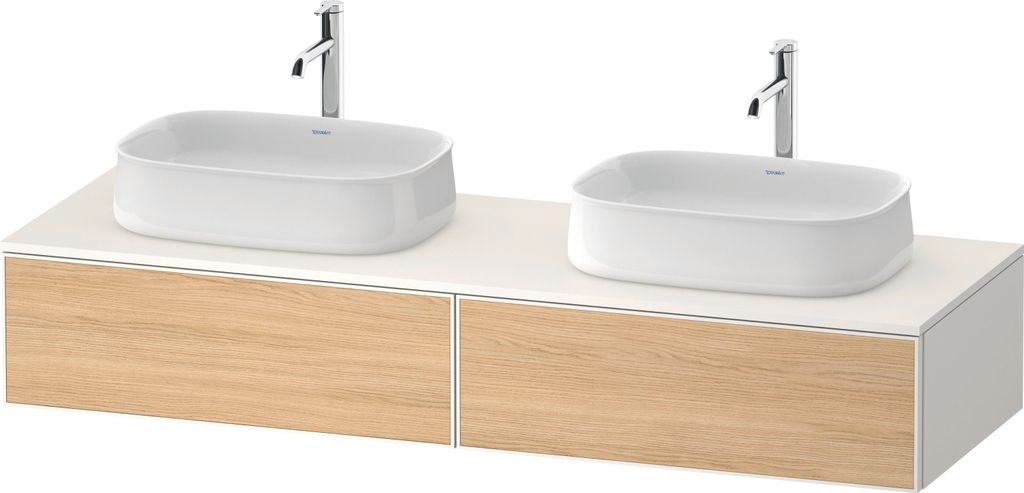 Duravit Zencha Konsolenwaschtischunterbau, 1600x550mm, 2 Auszüge. 2 Ausschnitte, ZE4815, ZE4815B30840000