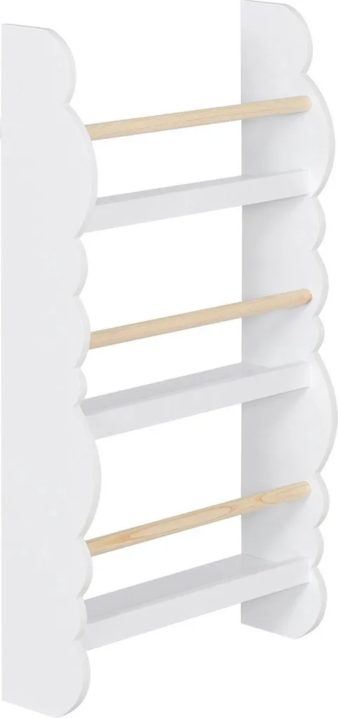 Étagère à Livres Enfants Blanche Bolt Edge - Bois et Design Compact