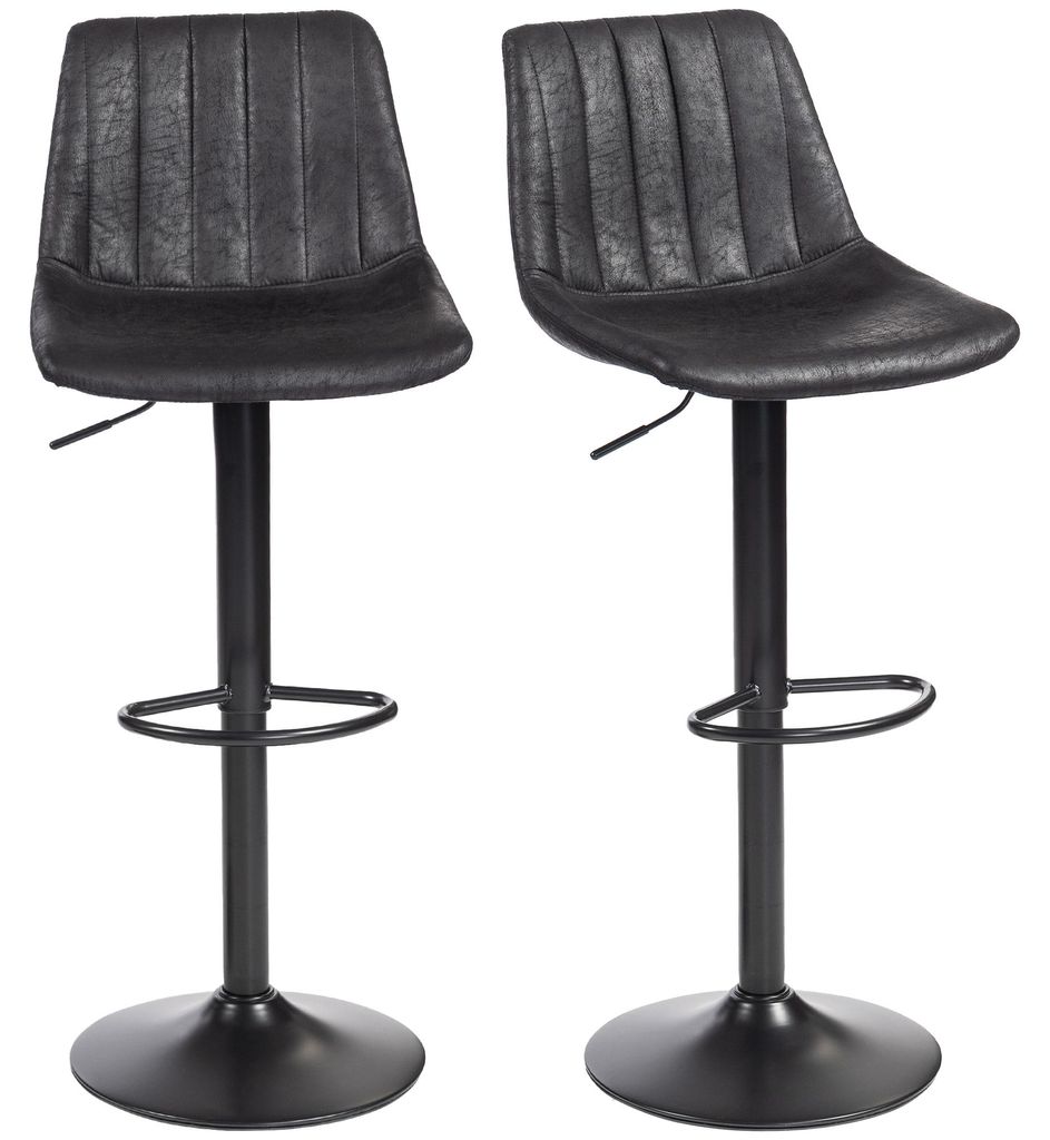 HOMCOM 2er-Set Barhocker, Höhenverstellbarer Barstuhl Produktbild 