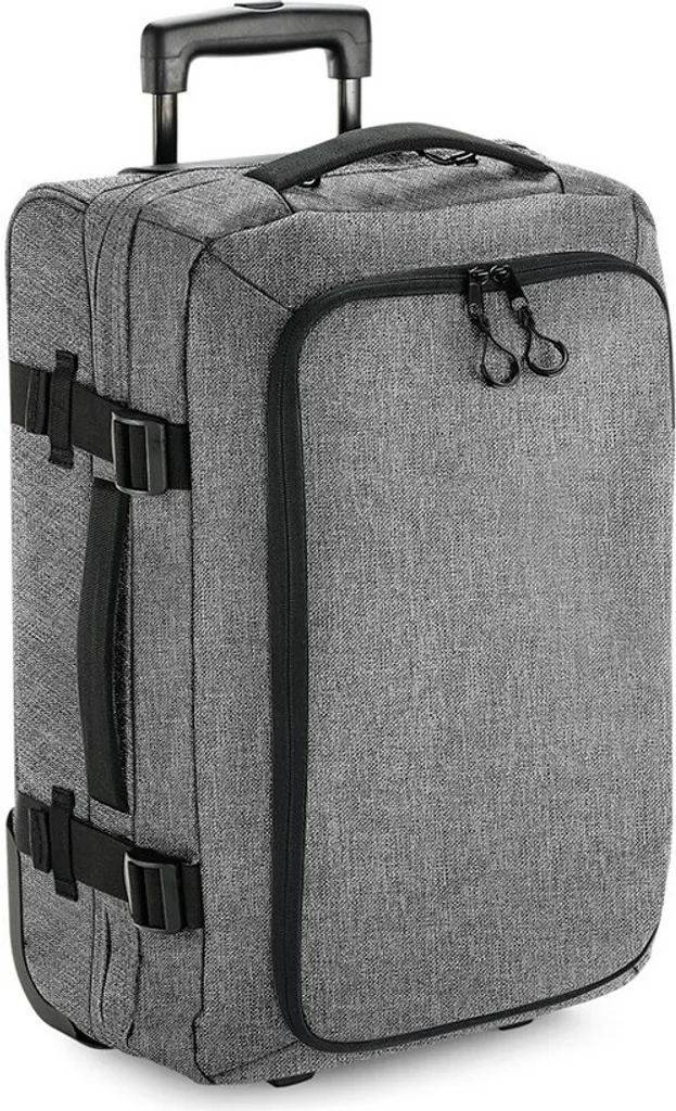 Valise cabine souple 2 roues Escape Carry-On Bagbase en Gris chiné