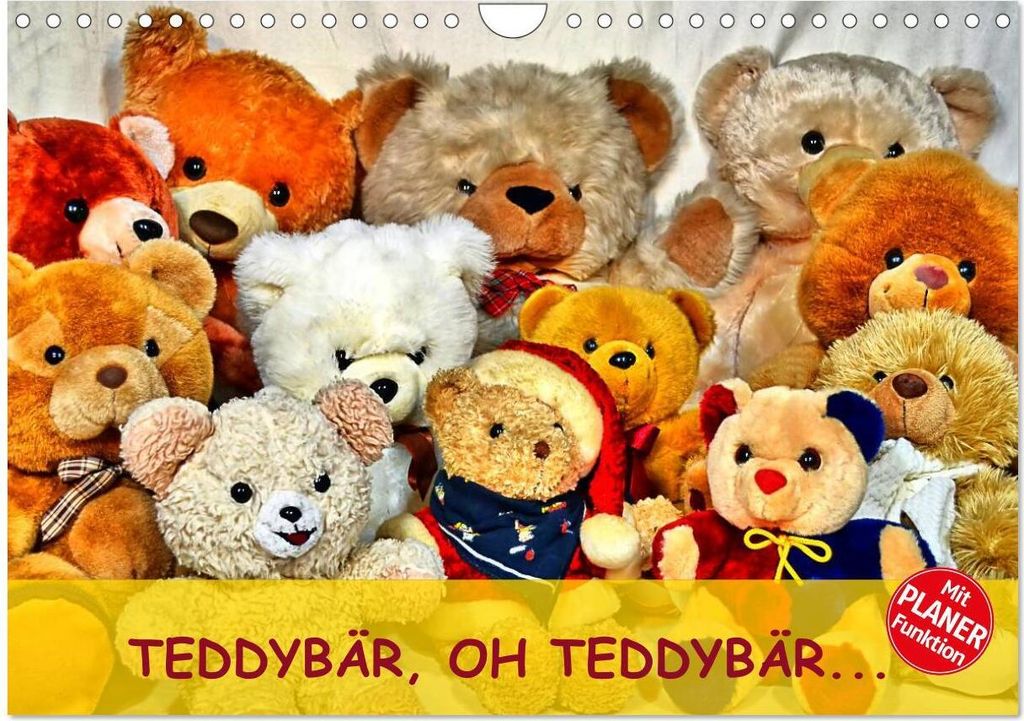 TEDDYBÄR, OH TEDDYBÄR... (Wandkalender 2026 DIN A4 quer), CALVENDO Monatskalender