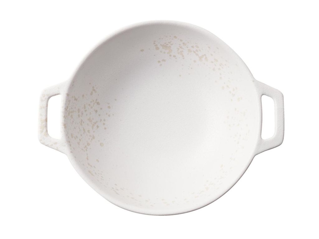 Rosenthal White River Teller tief mit Griffen 24x19cm
