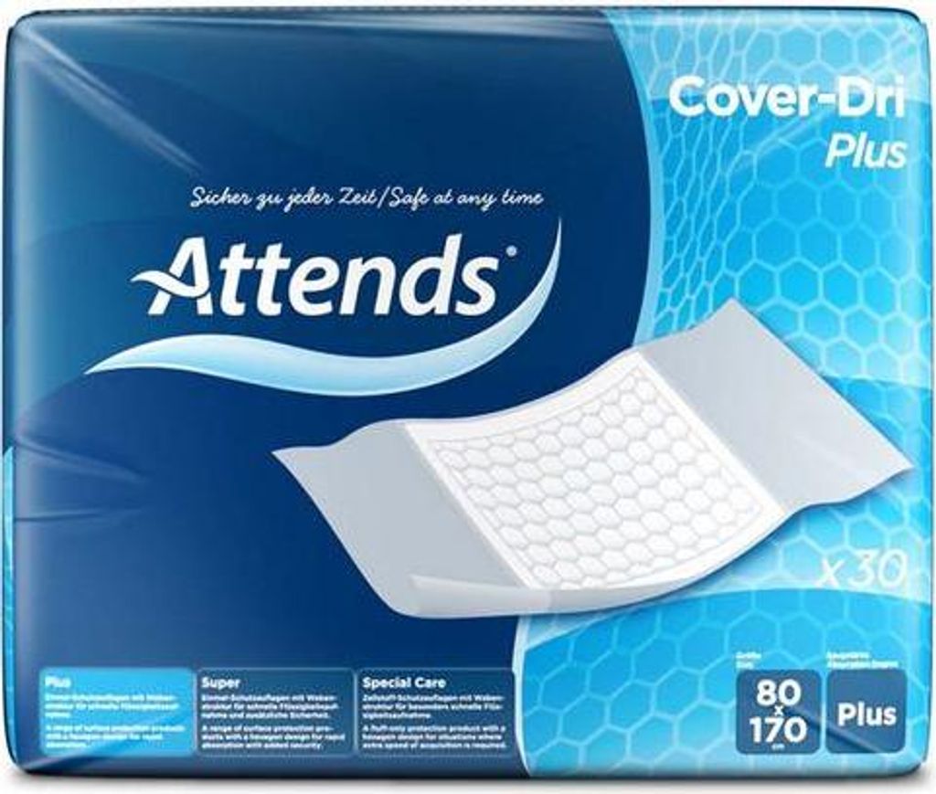 Attends Cover-Dri Plus 80 x 170 cm (bordable) - 1 paquet de Image du produit 