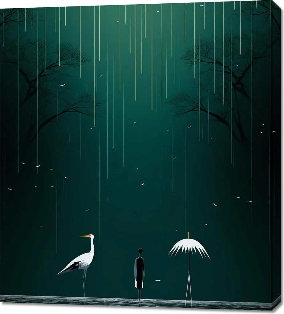 Quadro Sogni Notturni 90x100 - Arte Moderna per Parete Soggiorno