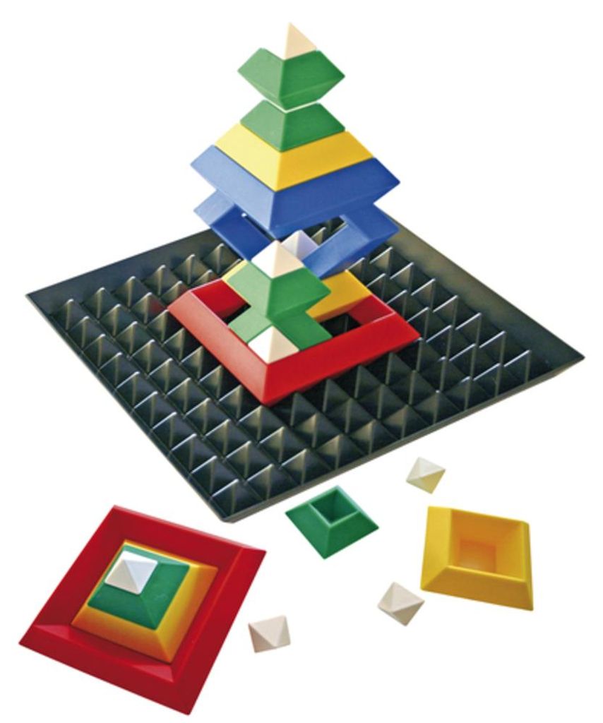 Trojuholníkové puzzle so základňou, 24 dielikov + základňa Obrázok produktu 